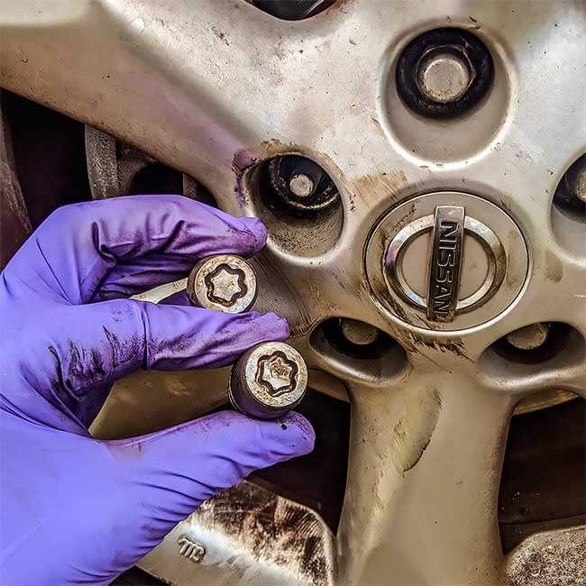 Wheel Locking Nut Removal